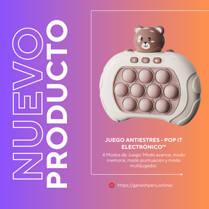 JUEGO ANTIESTRES - POP IT ELECTRÓNICO™